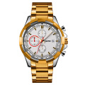 Skmei 9192 Quartz Analog Waterproof 3ATM Stainless Steel Black Gold Luxury Men Wrist Watch